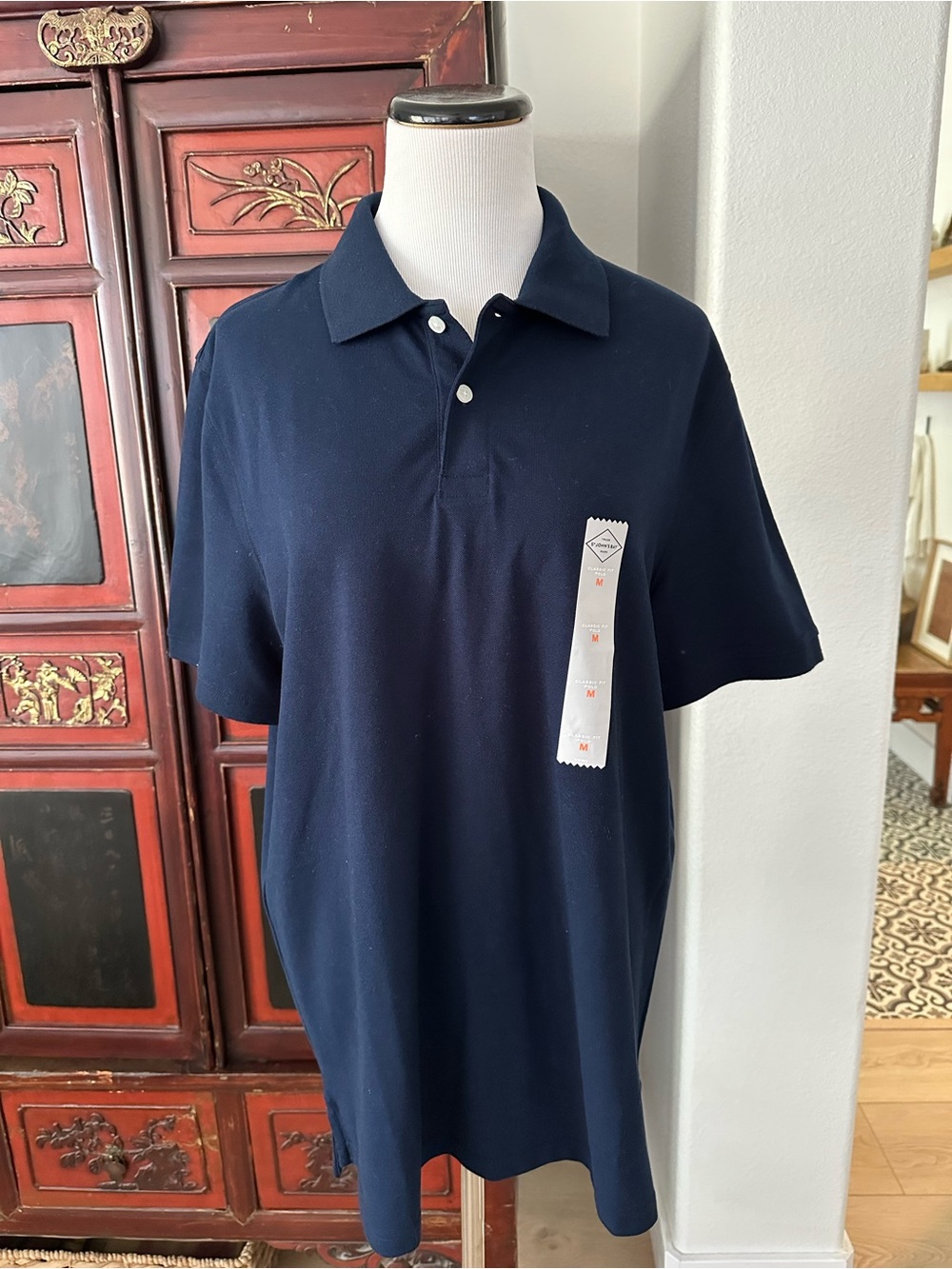 St. John's Bay Navy Blue Men's Polo Shirt